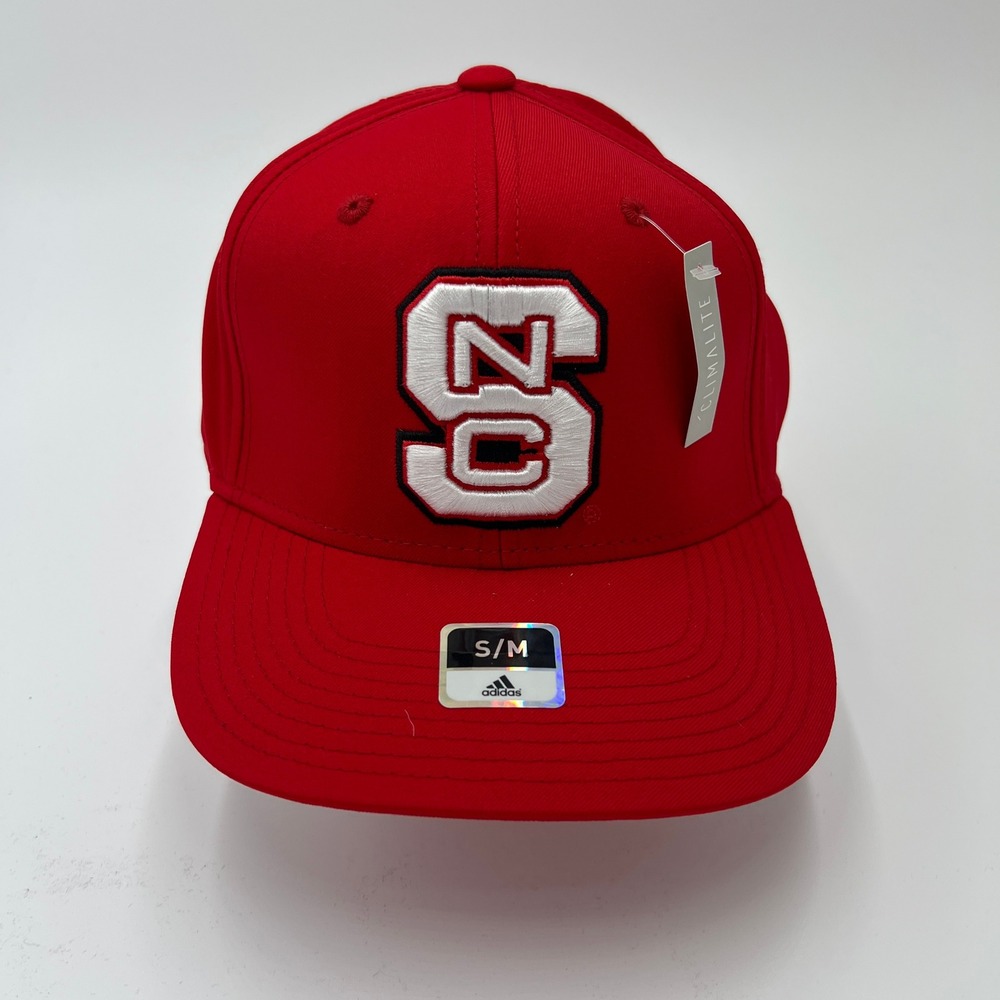 Adidas NC State‎ Wolfpack Baseball Cap Red Climalite S M
